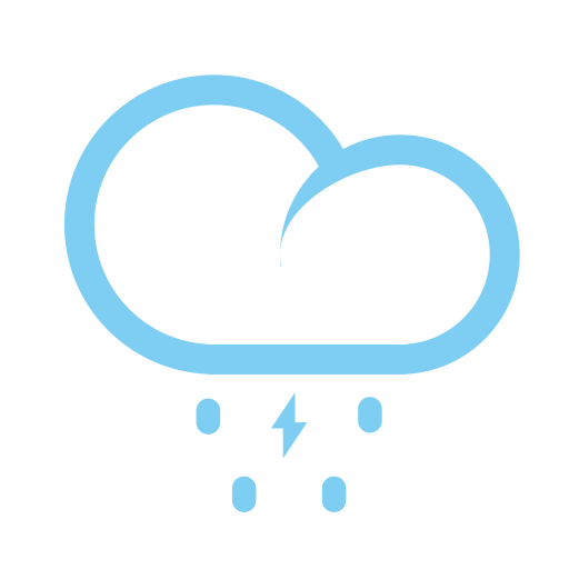 Weather icon thunderstorm Icon