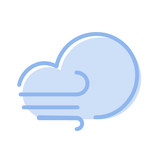 Cloudy and windy Icon