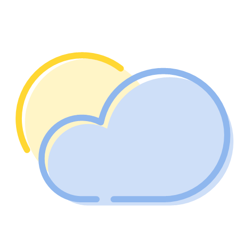 Sunny and cloudy Icon