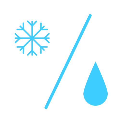 Rain and snow weather Icon