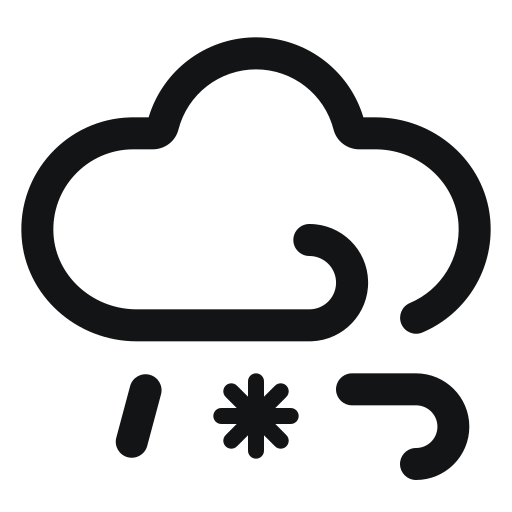 Weather, Blizzard Icon