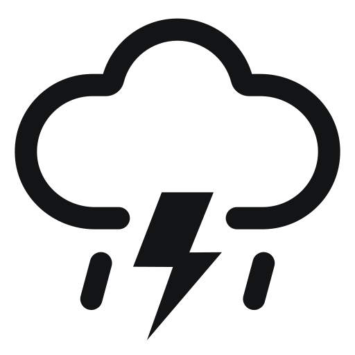 Weather, rainy days, thunderstorms Icon
