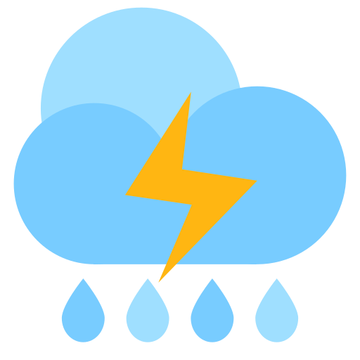 thunder shower Vector Icons free download in SVG, PNG Format