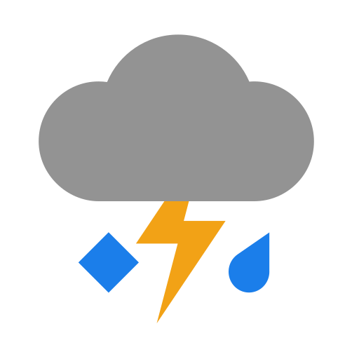 Thunderstorm with hail Icon