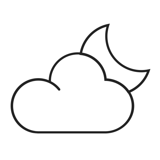 Weather - cloudy night Icon