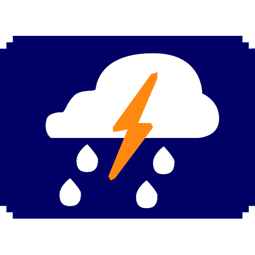 Night thunderstorm Icon