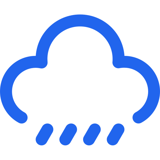 Weather - heavy rain to rainstorm Icon