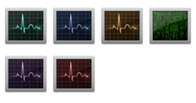 Activity Monitor colored Icons