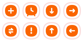 Cartoon can be widely used in icon area Icons