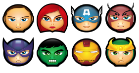 Avengers Superhero Avatar Icons