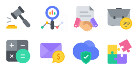 Business, affairs, finance, finance, flat Icons