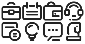 Business office linear Icon Library Icons