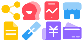 Color fill background management icon Icons