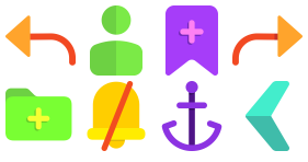 Color round office Icon Icons