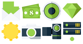 Green Business Icon Icons