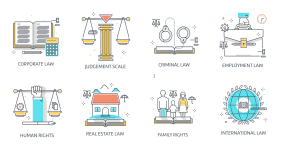 Legal illustration Icons