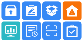 Mobile goods management function icon library Icons