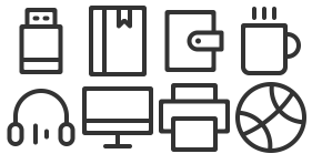 Monochrome simple office series Icon Icons
