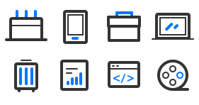Simple business icon Icons