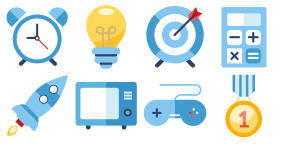 Simple business icon Icons