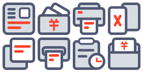 Tax office linear Icon Icons