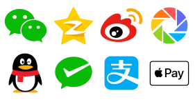 Third party sharing / payment Icons