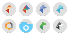 Button UI - Google Nik Collection Icons