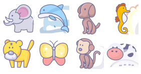 Cartoon animal Icons