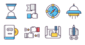 Cartoon game pixel Icon Icons