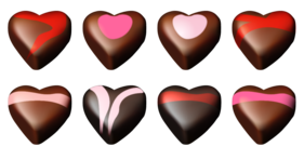 Chocolate Hearts Icons
