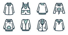 Clothing classification Icons