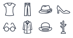 Clothing linear Icon Icons