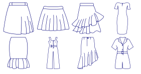 Clothing linear icon - skirt Icons