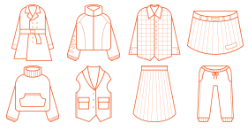 Clothing linear Icon Icons