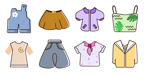 Four seasons clothing matching Icons