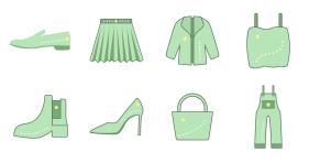 Green fresh clothing Icon Library Icons