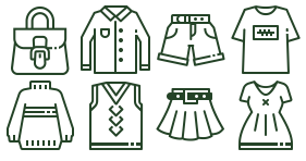 Linear dress Icon Icons
