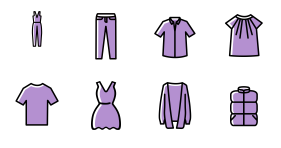 Spring new - clothing Icons