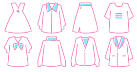 Spring online (clothing series) Icons