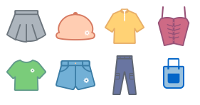 Women's clothing Icons