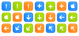 Colored Developers Button Icons
