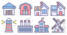 House and architecture Icons