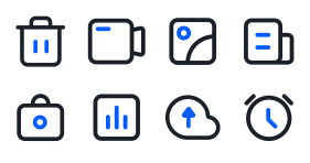 Linear function icon Icons