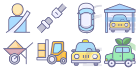 Means of transportation Icons