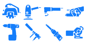 Mechanical and electric tools Icons