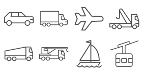 Vehicle - linear Icons
