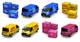 Container 4  Cargo Vans Icons