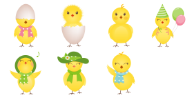 Cute Chicken Icons