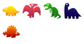 Dinosaurs Toys Icons