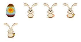 Easter Bunny Egg Icons